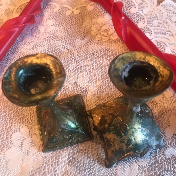 ART NOUVEAU CANDLE HOLDERS - Picture 10 of 16